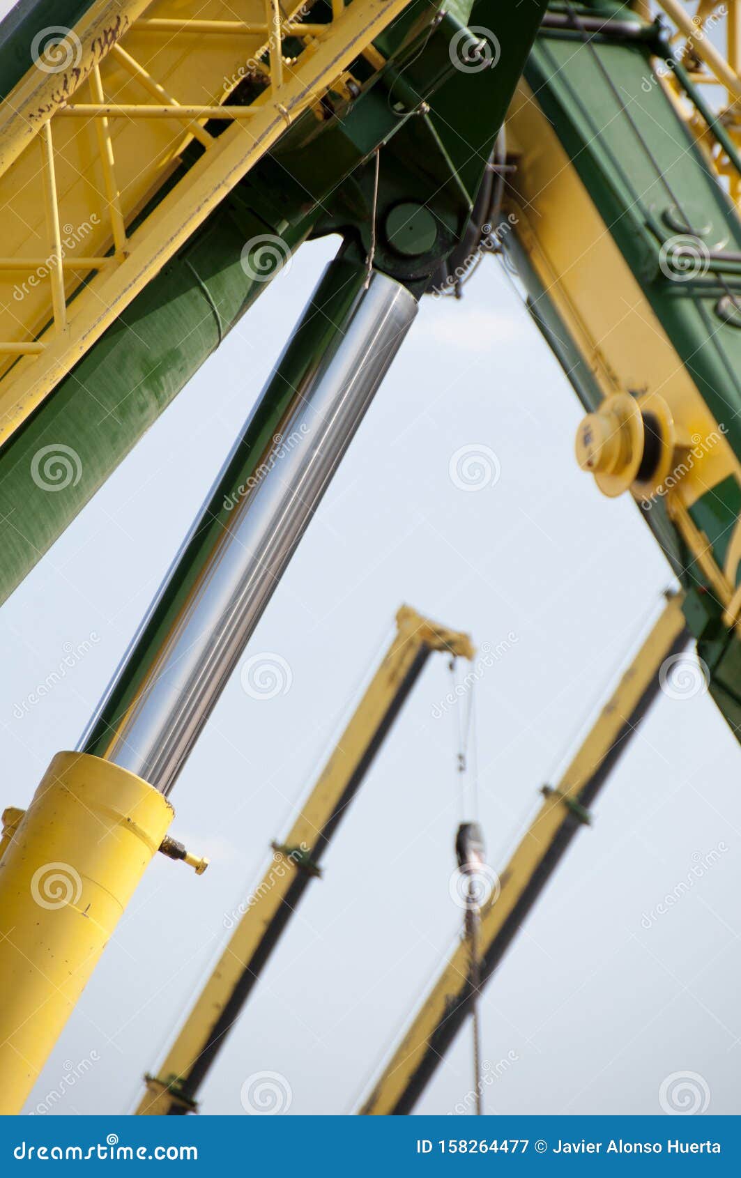 Hydraulic Cranes for Construction Stock Image Image of capacity, bird