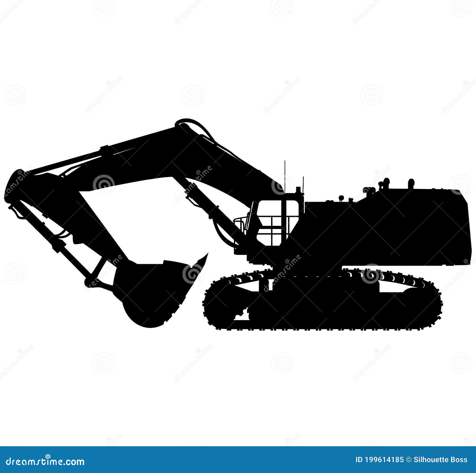 Hydraulic Crawler Excavator Cat 6015B with Large Loading Shovel. Large