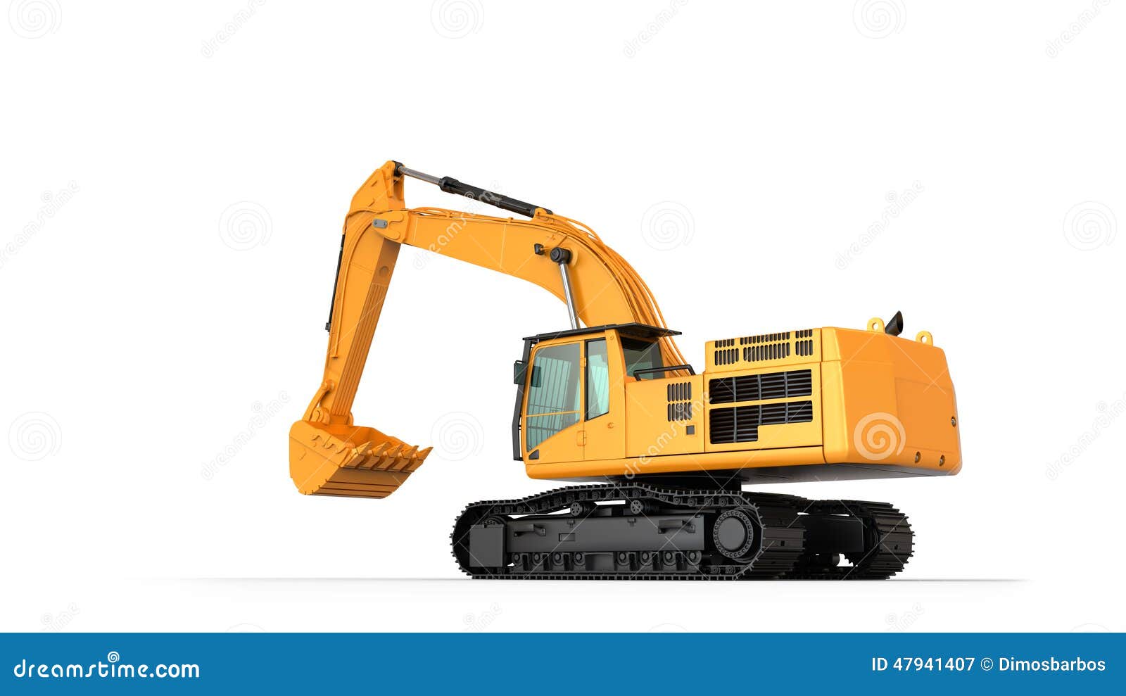 Hydraulic Excavator. stock image. Image of bulldozer 47941407