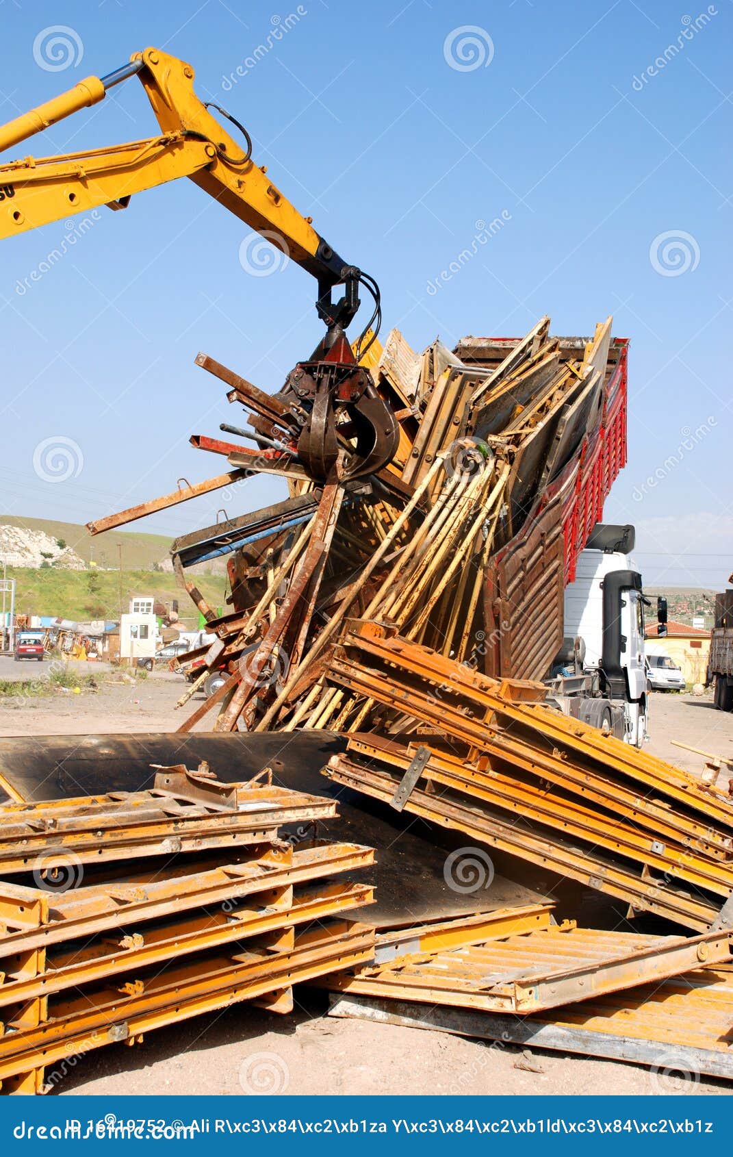 Hydraulic Grabber stock photo. Image of heavy, center 16419752
