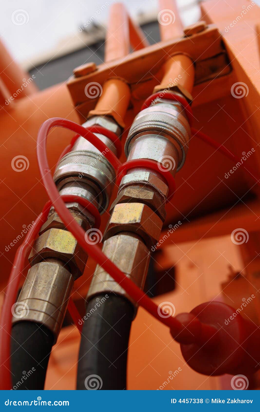 Hydraulic joints. stock photo. Image of line, power, joint 4457338