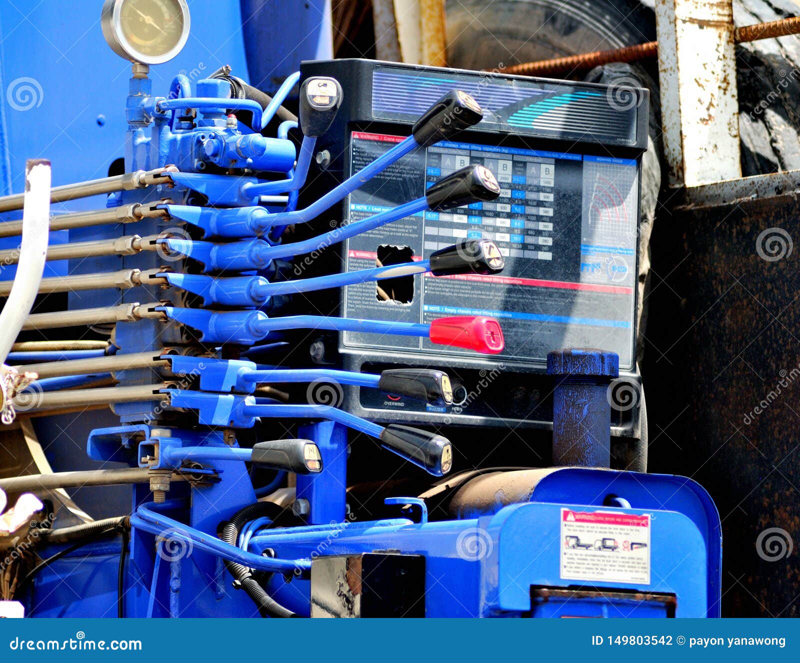 Hydraulic lever stock photo. Image of equipment, industry 149803542