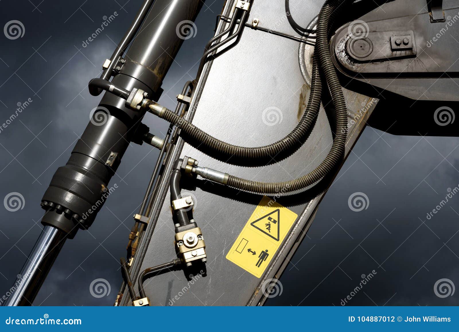 Hydraulic Machine Arm Pipes Excavator Stock Photo Image of digger