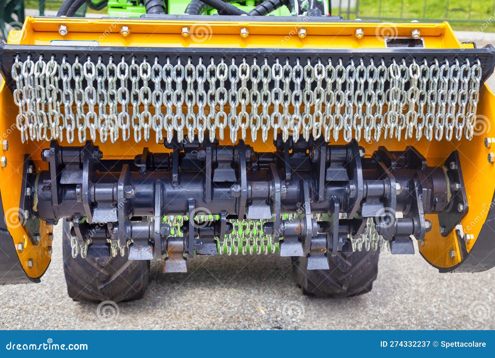 Hydraulic Mulcher with Fixed Hammers Stock Image Image of transport