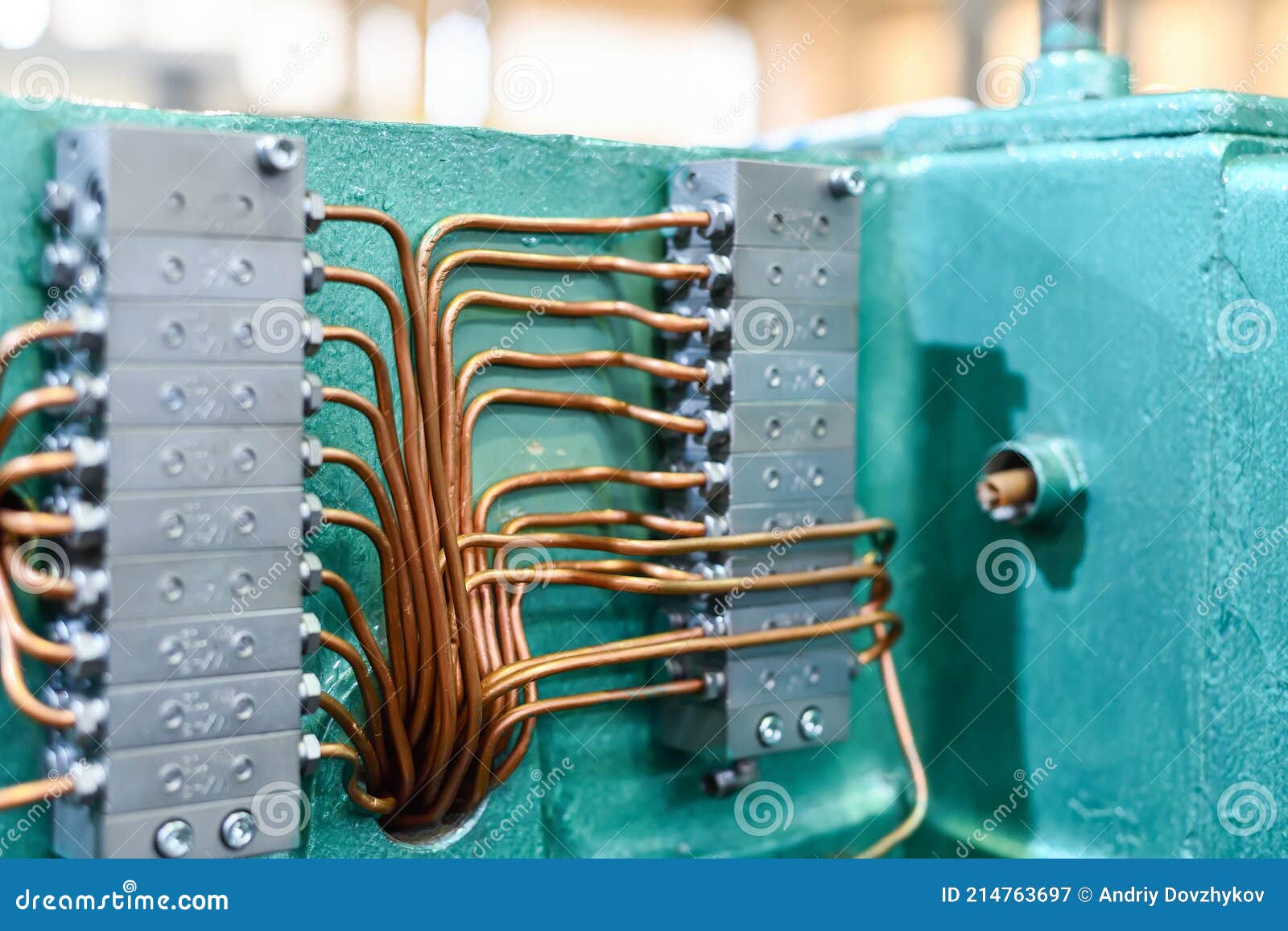 Hydraulic Oil Supply Under Pressure on the Machine Stock Image Image