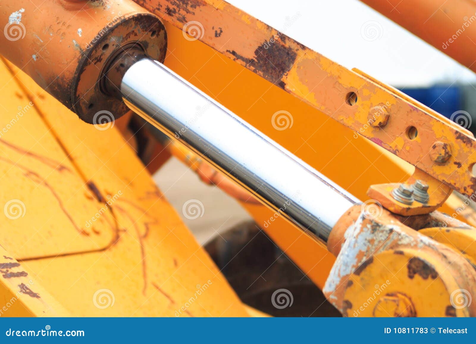 Hydraulic Shaft stock image. Image of cylinder, haudralic 10811783