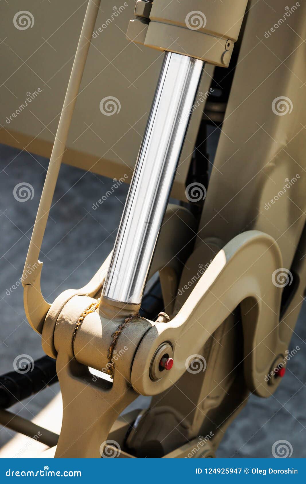 Hydraulic System of Construction or Road Machinery Stock Image Image