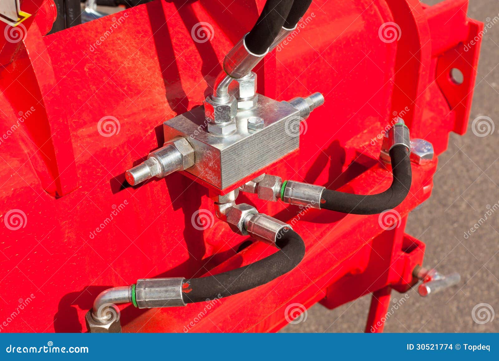 Hydraulic System Hoses on Machine Stock Photo Image of rubber, heavy