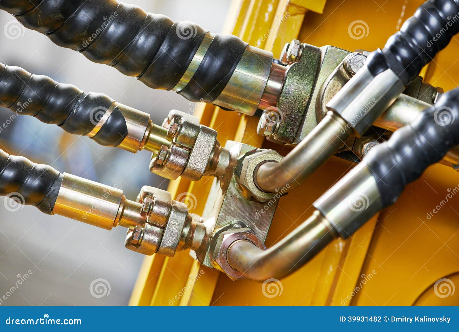 Hydraulics of machinery stock photo. Image of device 39931482