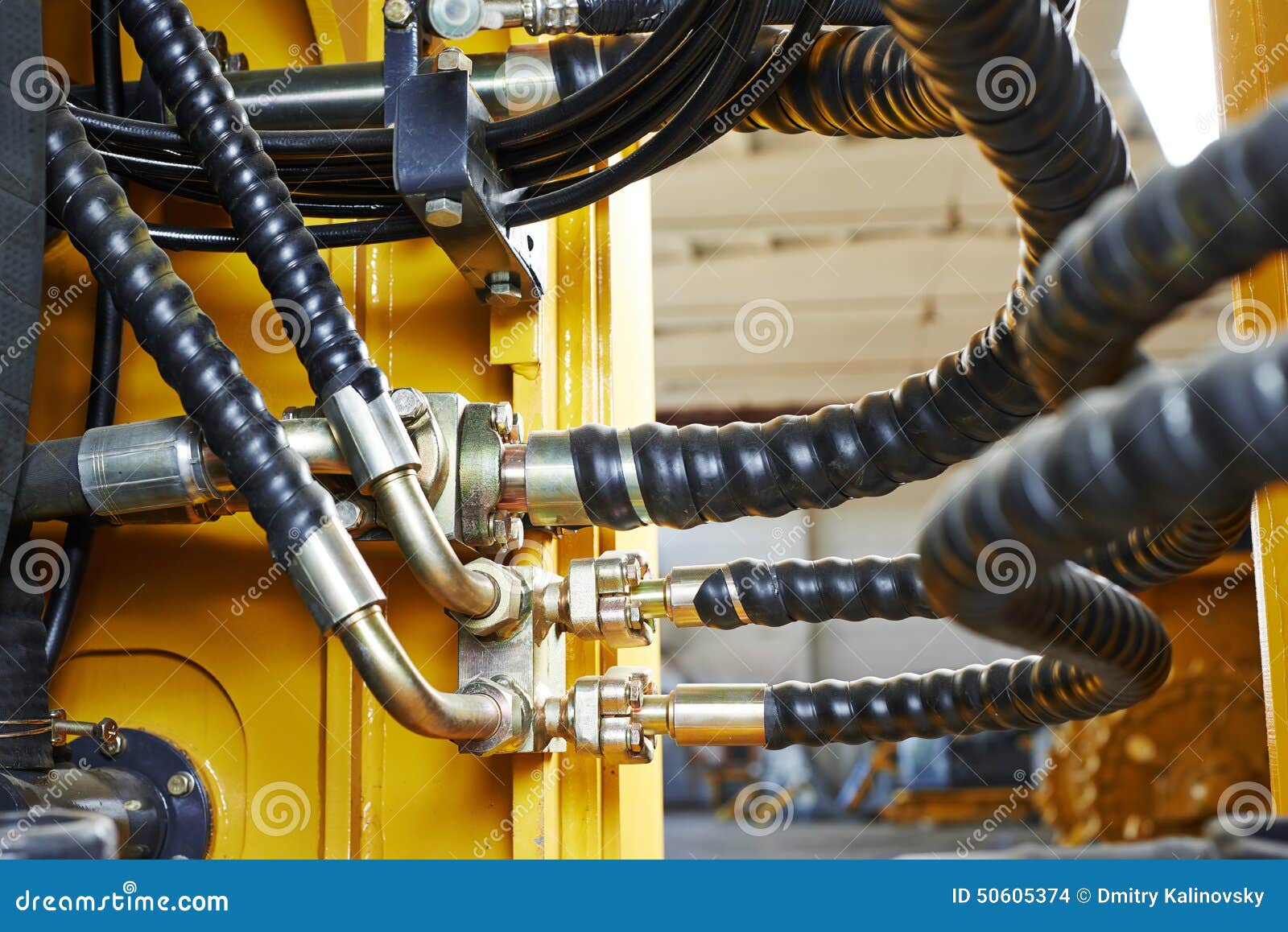 Hydraulics of machinery stock photo. Image of hydraulic 50605374