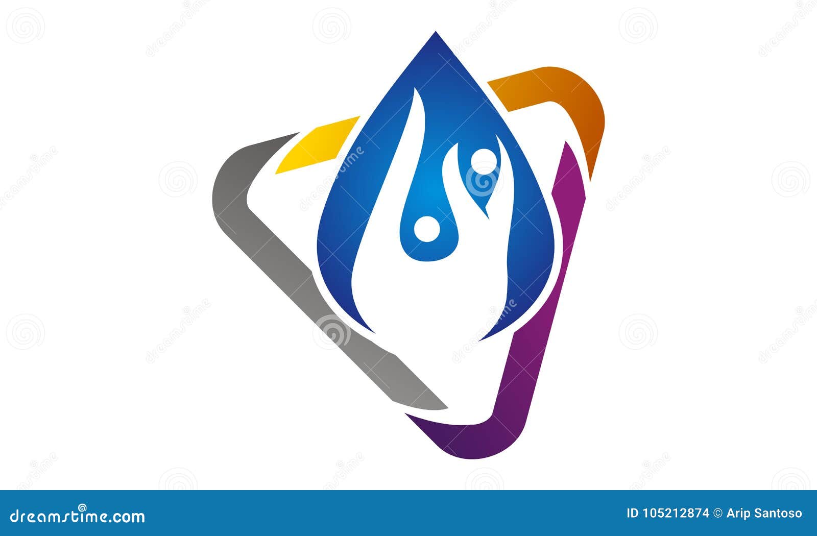Hydro Healthy Logo Design Template Stock Vector - Illustration of icon