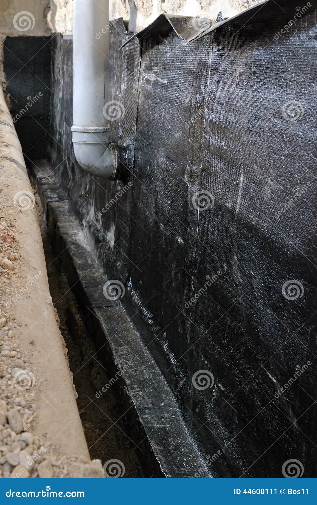 Hydro isolation of house stock image. Image of build 44600111
