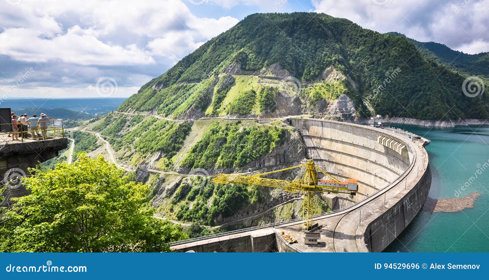 Hydroelectric Dam on the Inguri River, Stock Photo Image of
