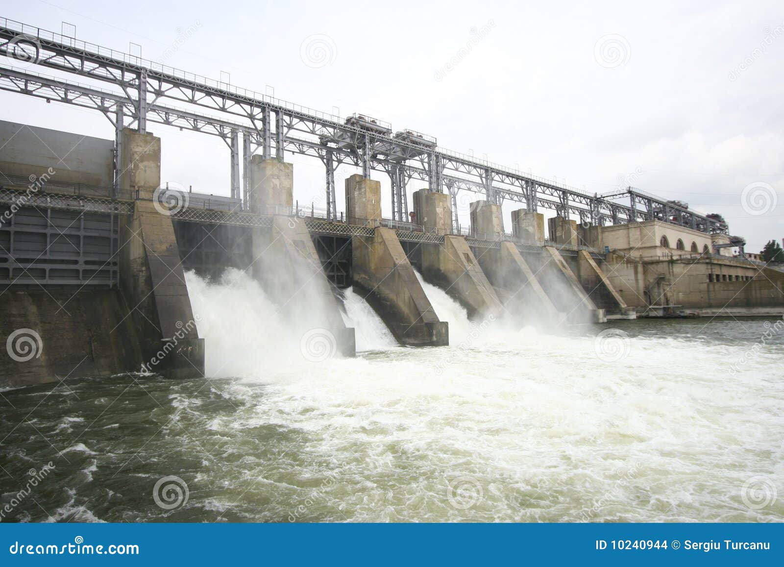 hydroelectric dam on a river