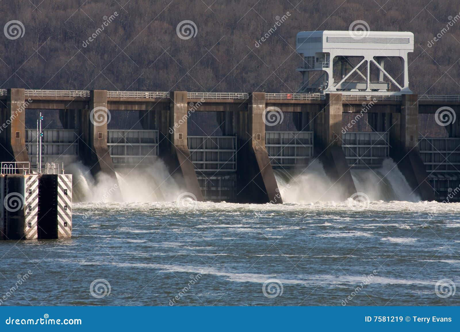 Hydroelectric Plant stock image. Image of huge, running 7581219