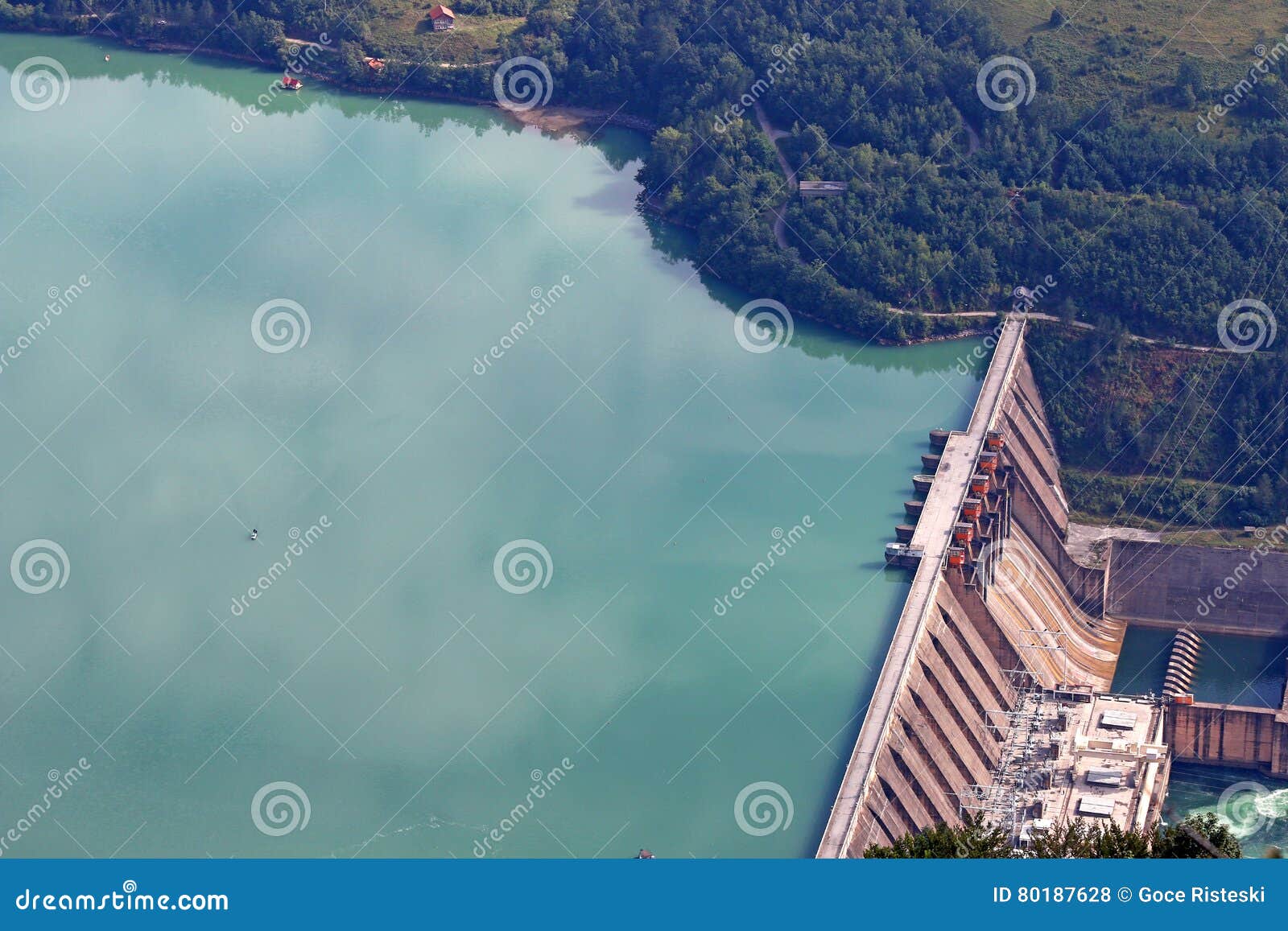 Hydroelectric power plant stock photo. Image of drina 80187628