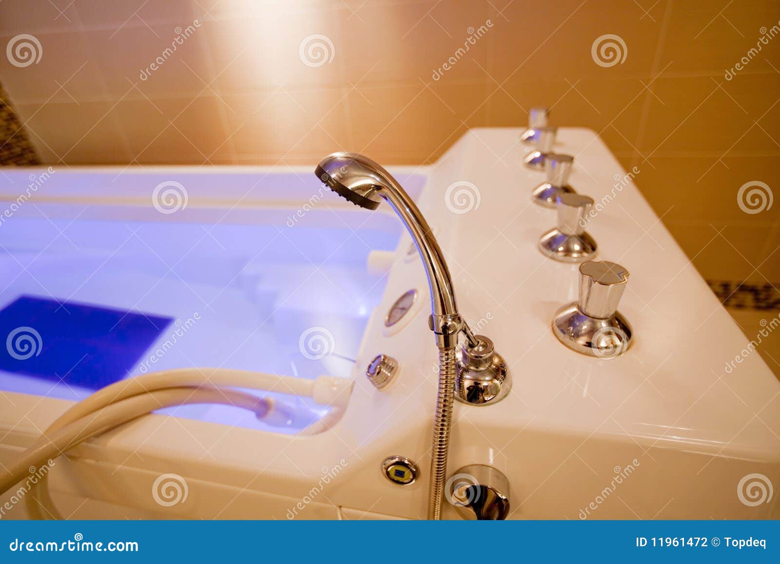 Hydromassage Bathtub in a Cosmetological Clinic Stock Photo Image of