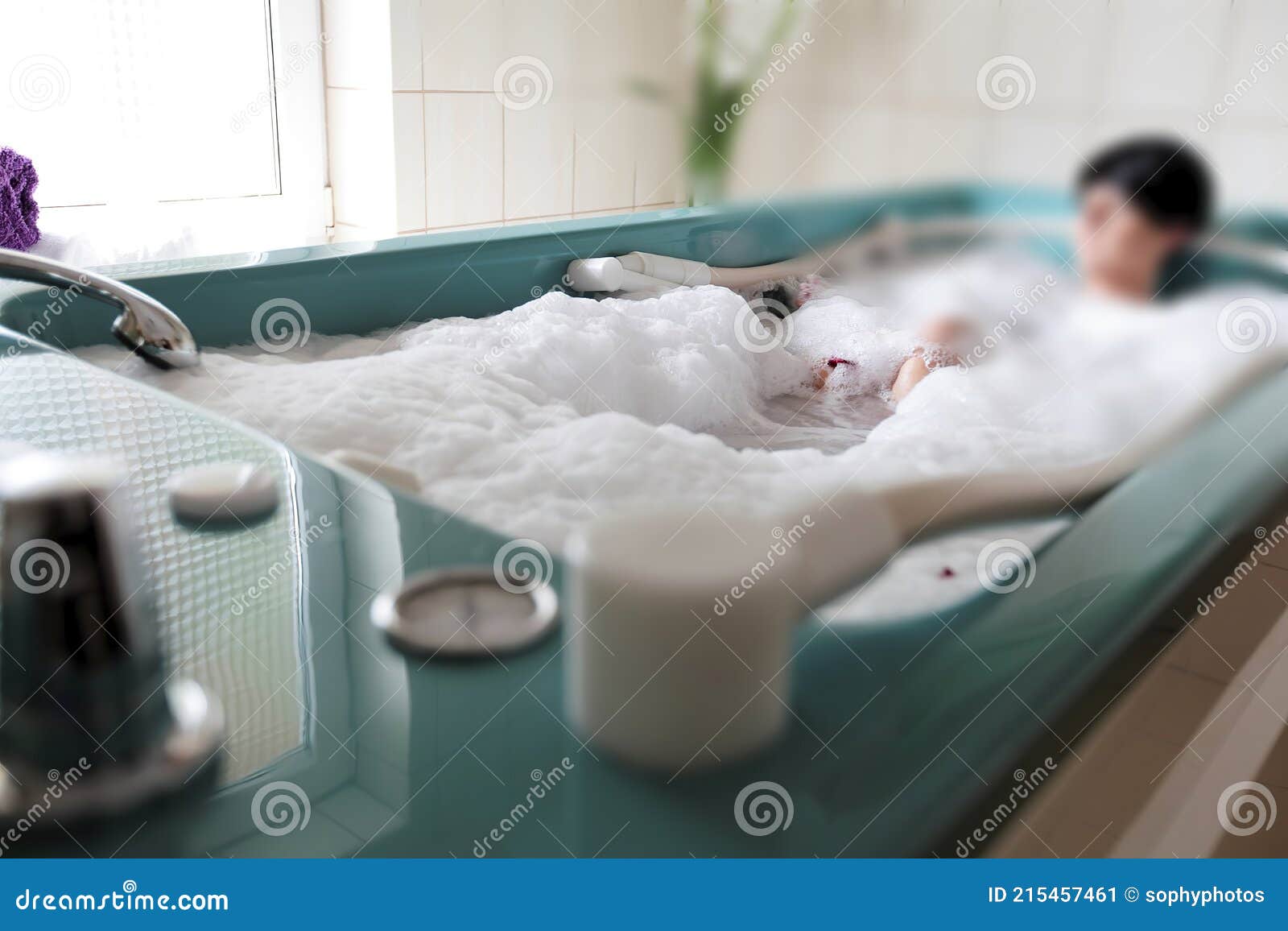 Hydromassage at the SPA. a Relaxing Massage Using Water. Stock Image
