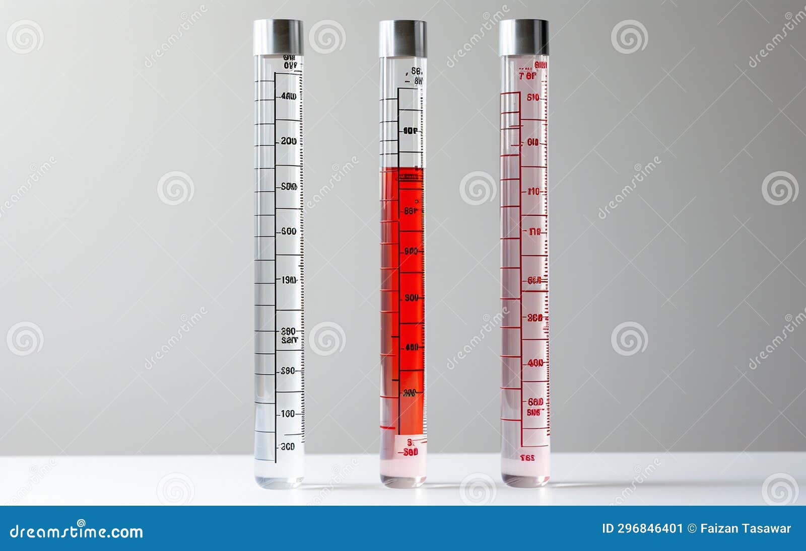 A Hydrometer on a White Background Generative Ai Stock Illustration