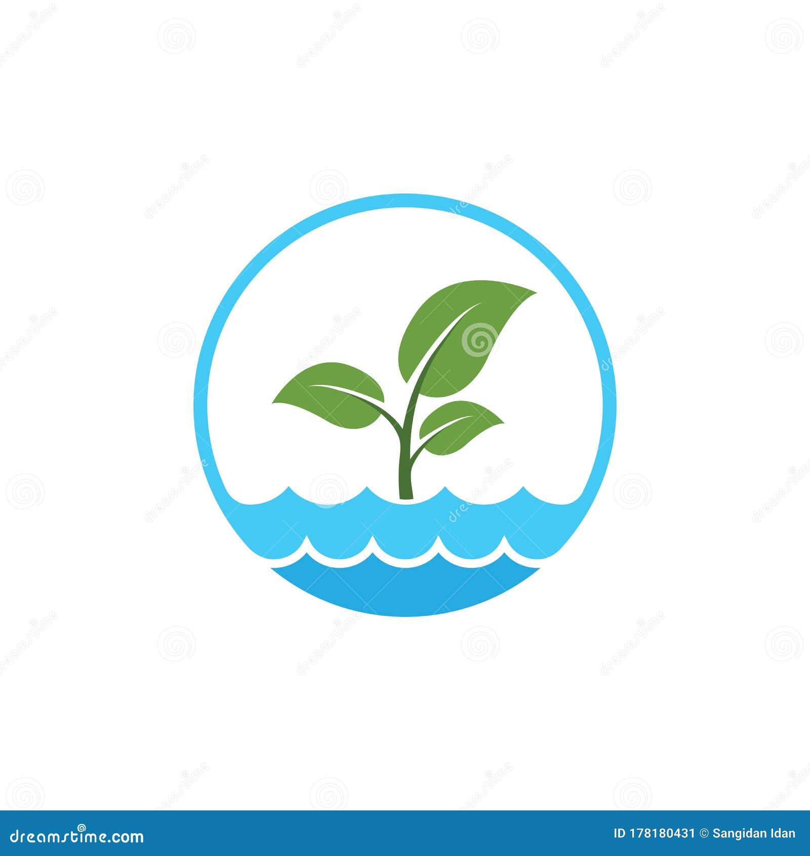 Hydroponics Logo Vector Illustration Design Stock Vector - Illustration