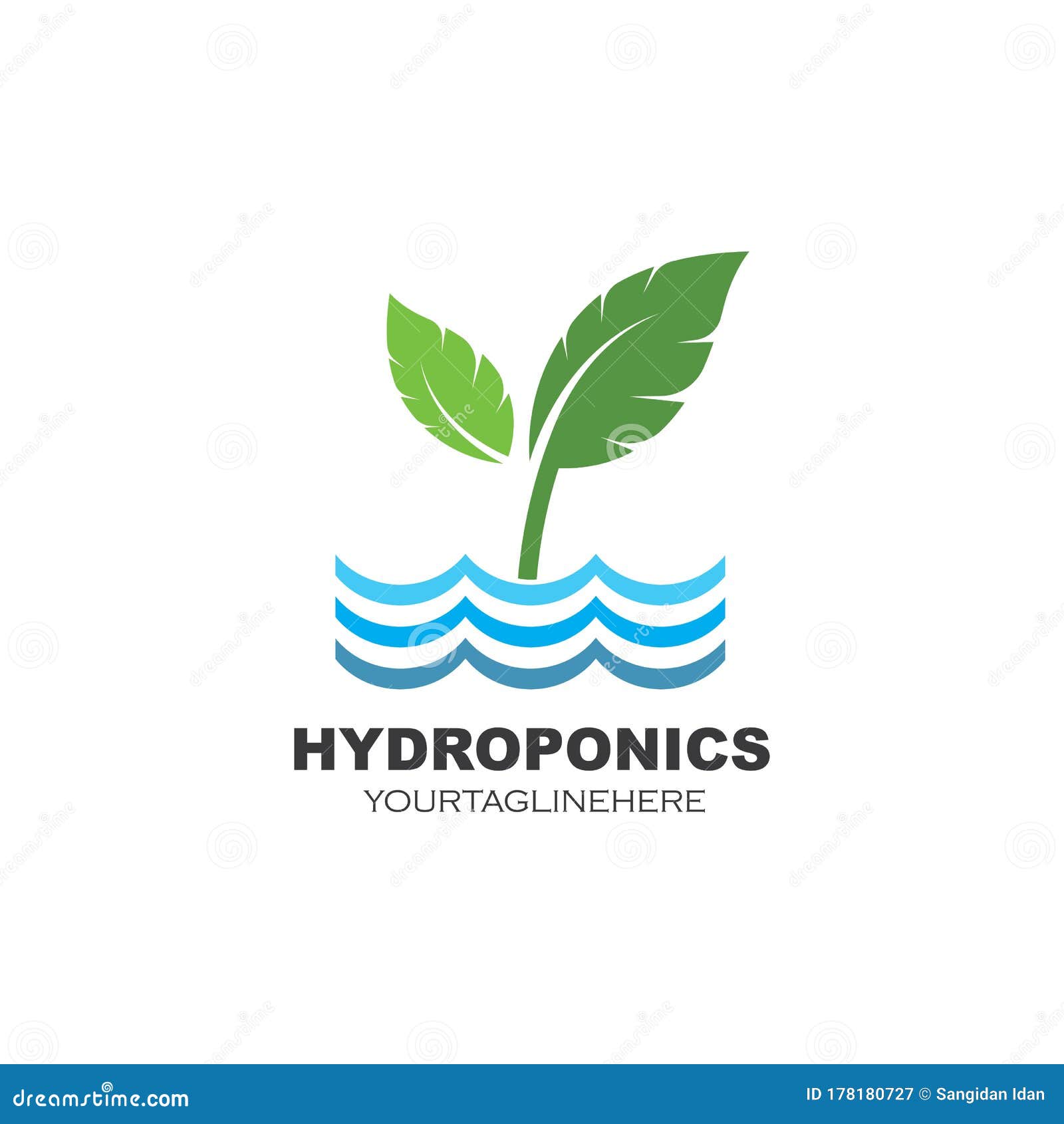Hydroponics Logo Vector Illustration Design Stock Vector - Illustration