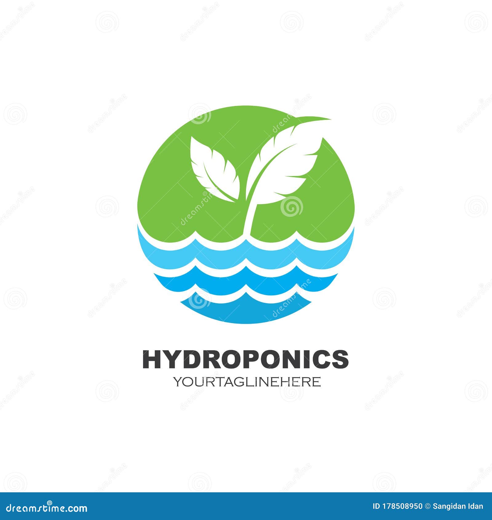 Hydroponics Logo Vector Illustration Design Stock Vector - Illustration