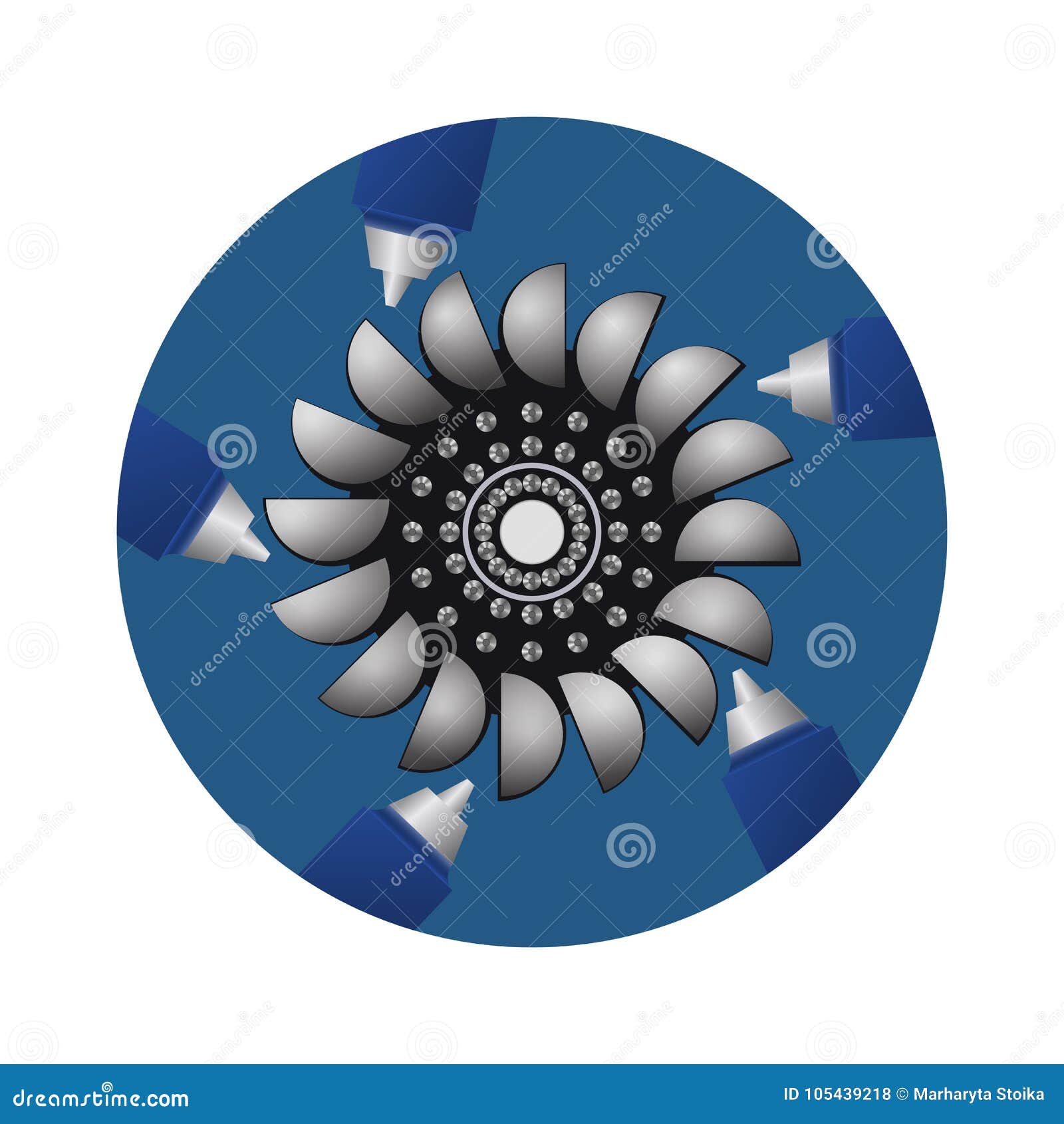 hydroturbine. sources of water power.
