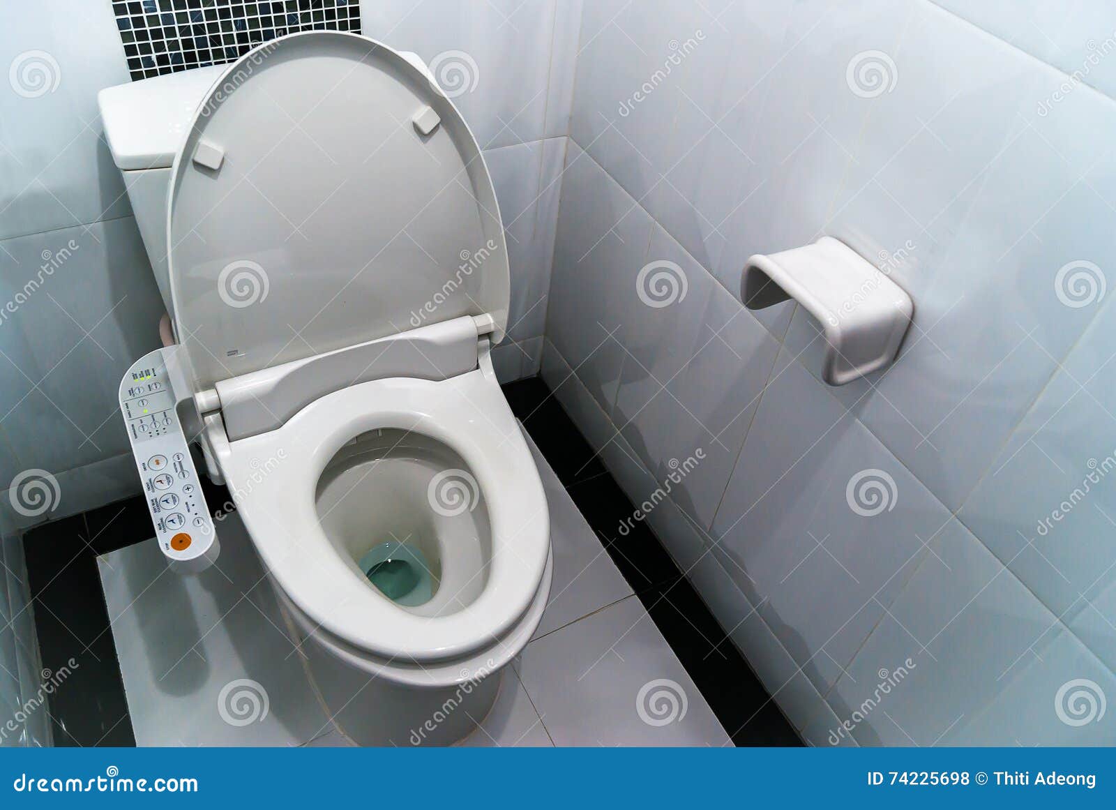 Hygienic and High Technology of the Toilet Bowl Stock Photo Image of cover, mosaic 74225698