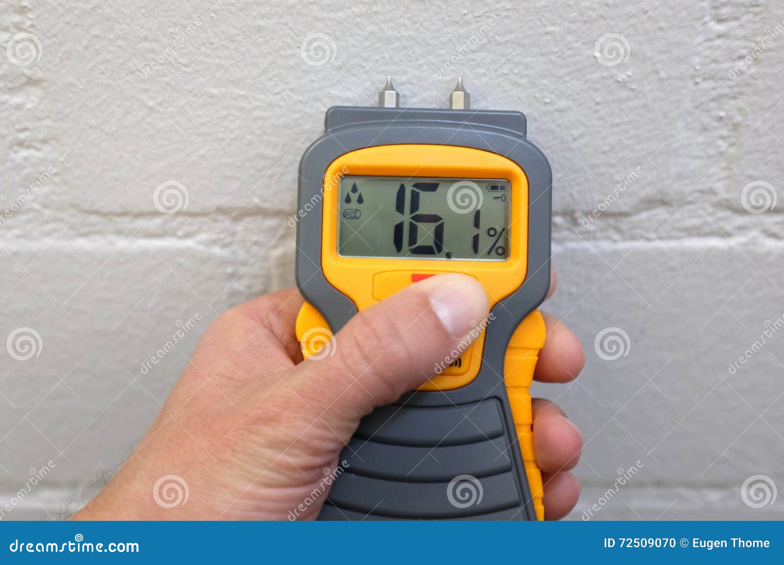 Hygrometer stock photo. Image of holding, construction 72509070
