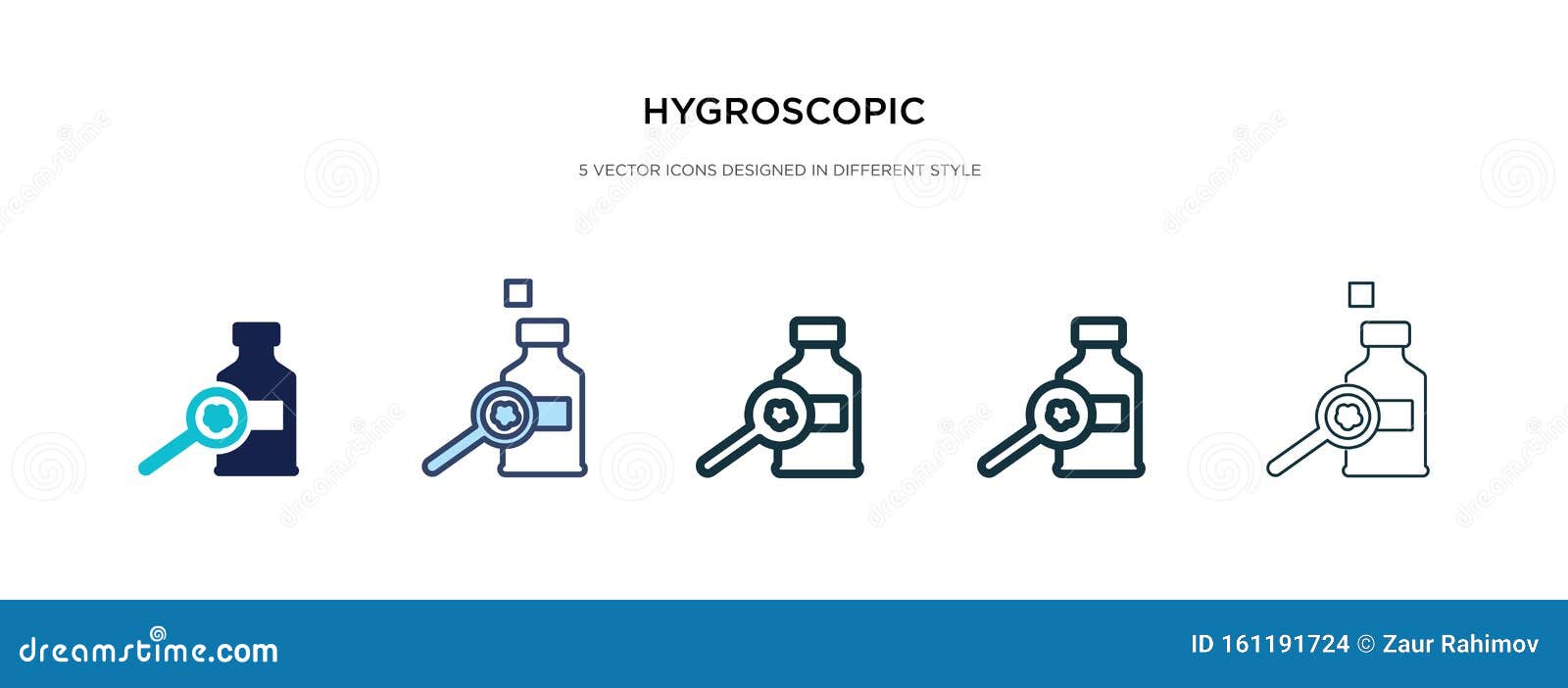 hygroscopic icon in different style  . two colored and black hygroscopic  icons ed in filled,