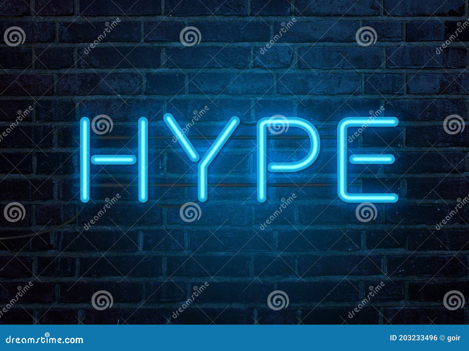 Hype neon sign stock photo. Image of electricity, casino 203233496