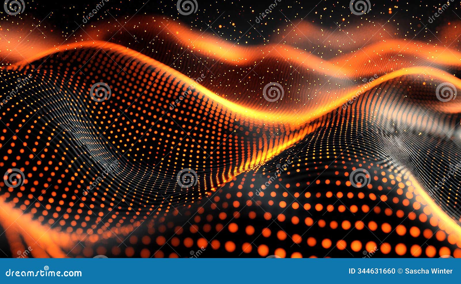 this hyper-detailed 3d rendering features an abstract orange and black grid pattern background, presented in high resolution with