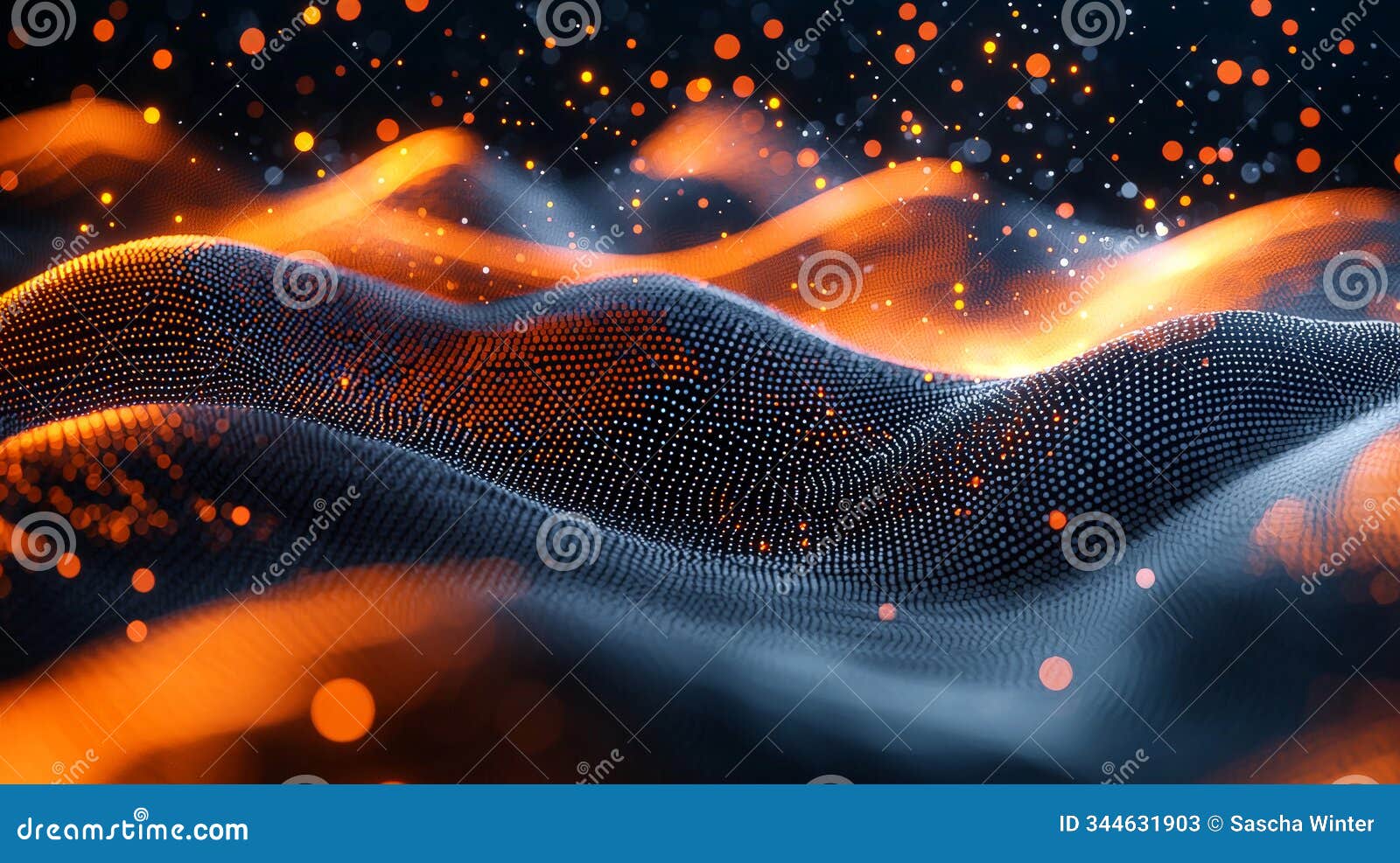 this hyper-detailed 3d rendering features an abstract orange and black grid pattern background, presented in high resolution with