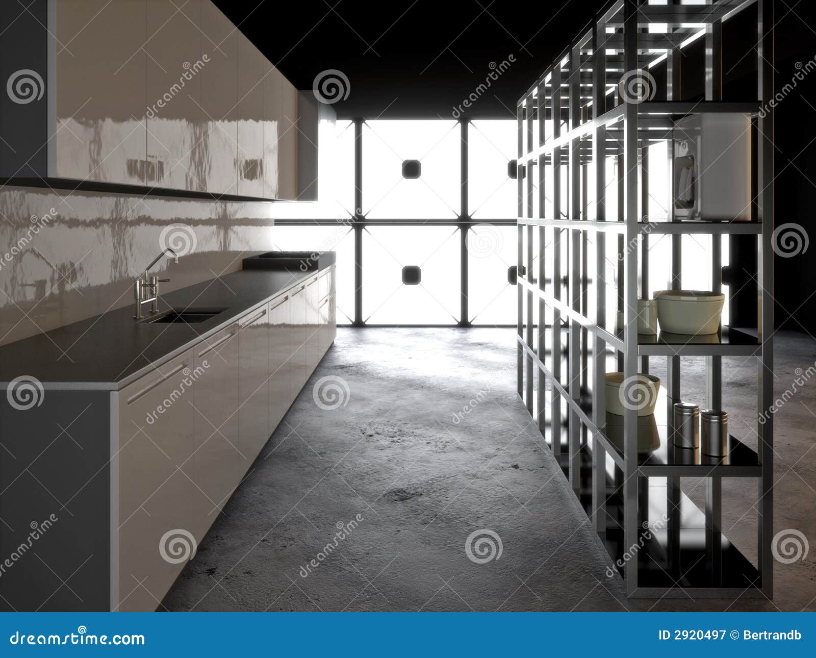 Hyper moderne keuken royalty vrije stock fotografie afbeelding ...