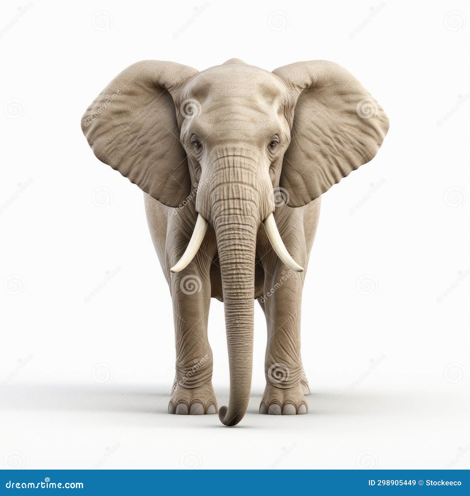 hyper-realistic elephant : a stunning 8k precisionism masterpiece