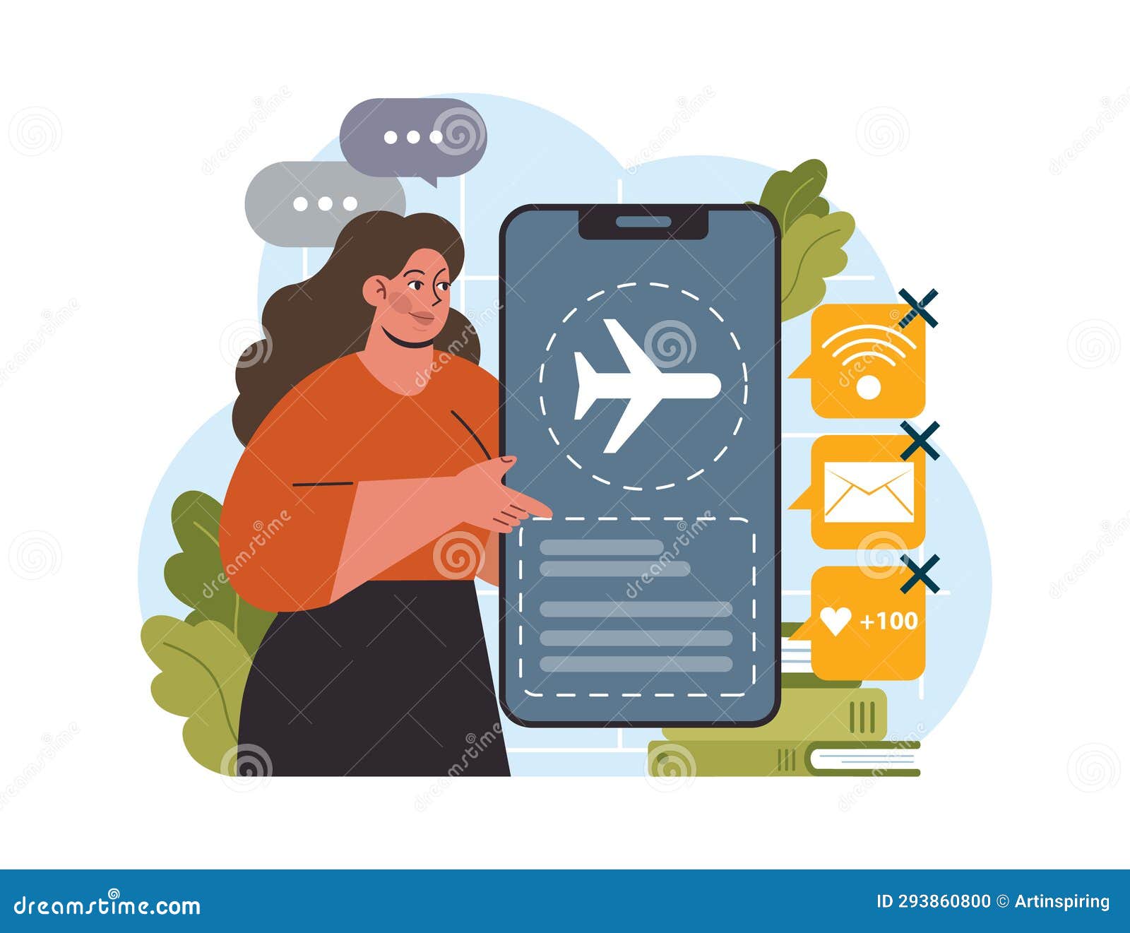 Hyperfocus. Focus and Concentration Skill Stock Vector Illustration