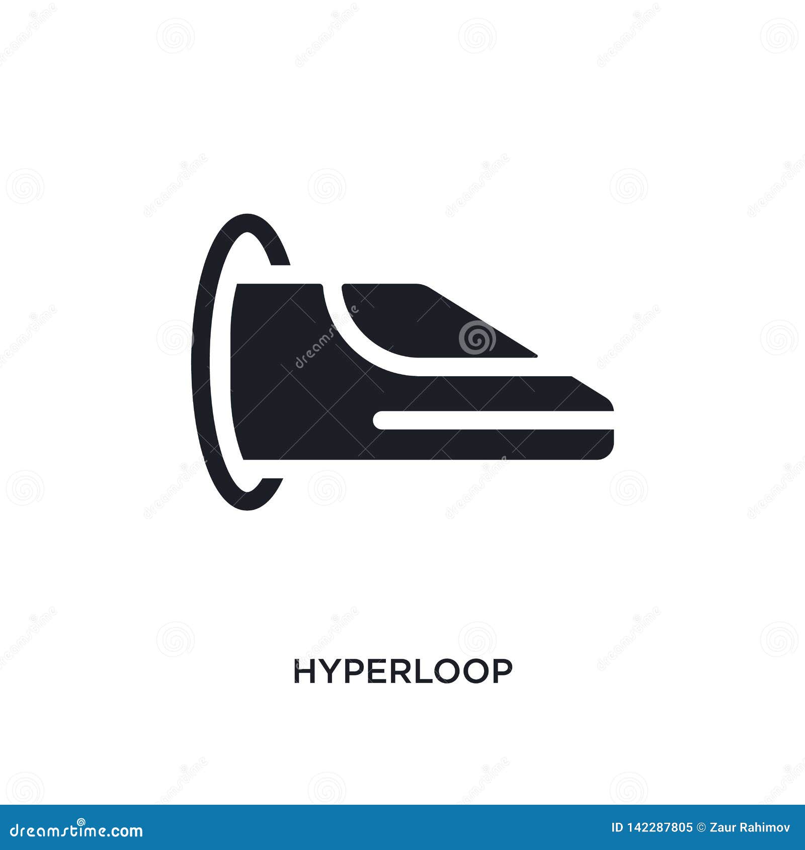 hyperloop  icon. simple   from artificial intellegence concept icons. hyperloop editable logo sign