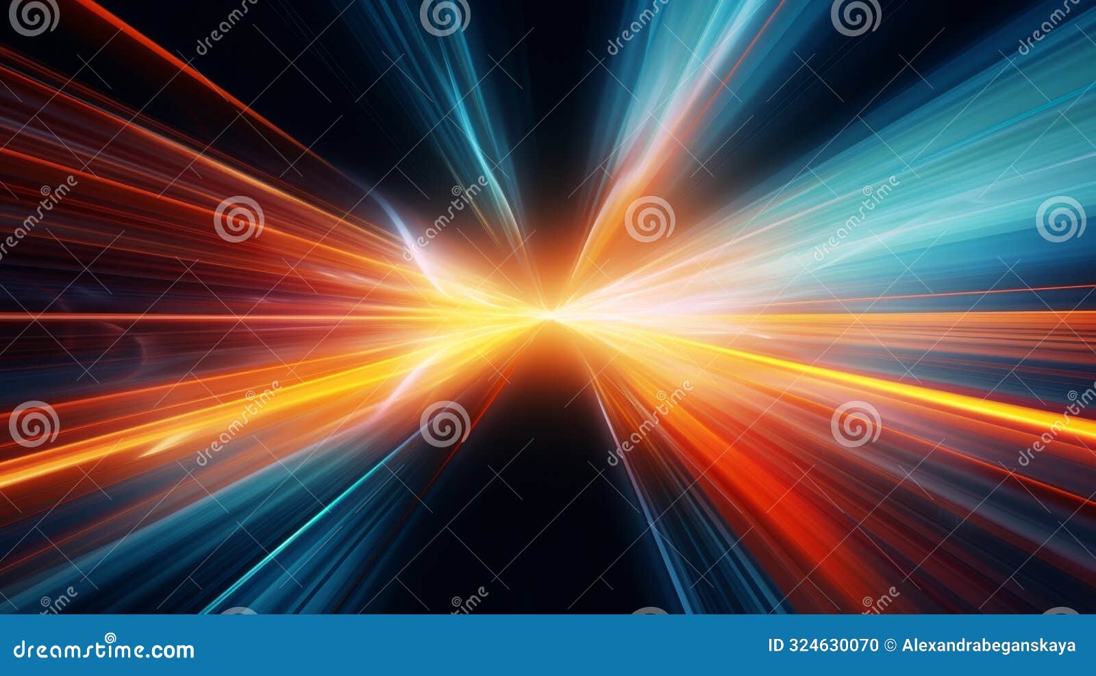 hyperspeed motion blur light streaks abstract background