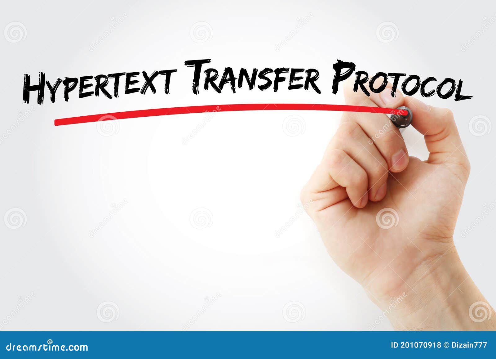 hypertext transfer protocol text with marker