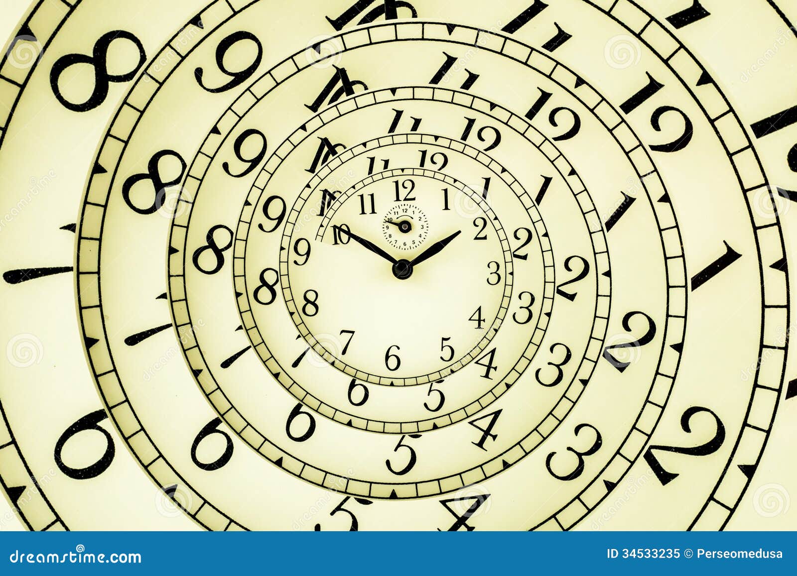 Hypnotic Clock stock image. Image of minute, present 34533235