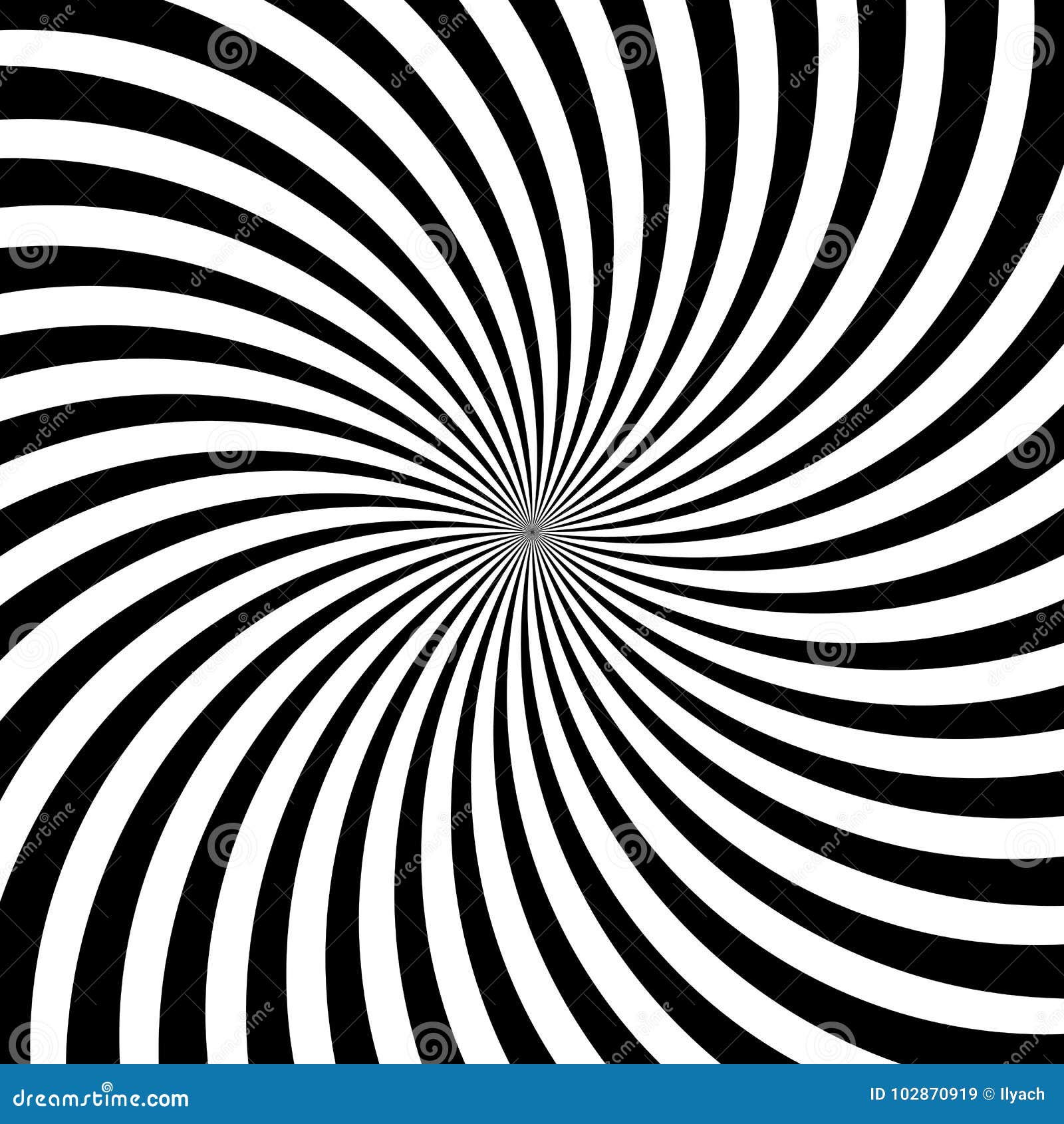 Hypnotic Swirl Lines Abstract White Black Optical Illusion Vector ...