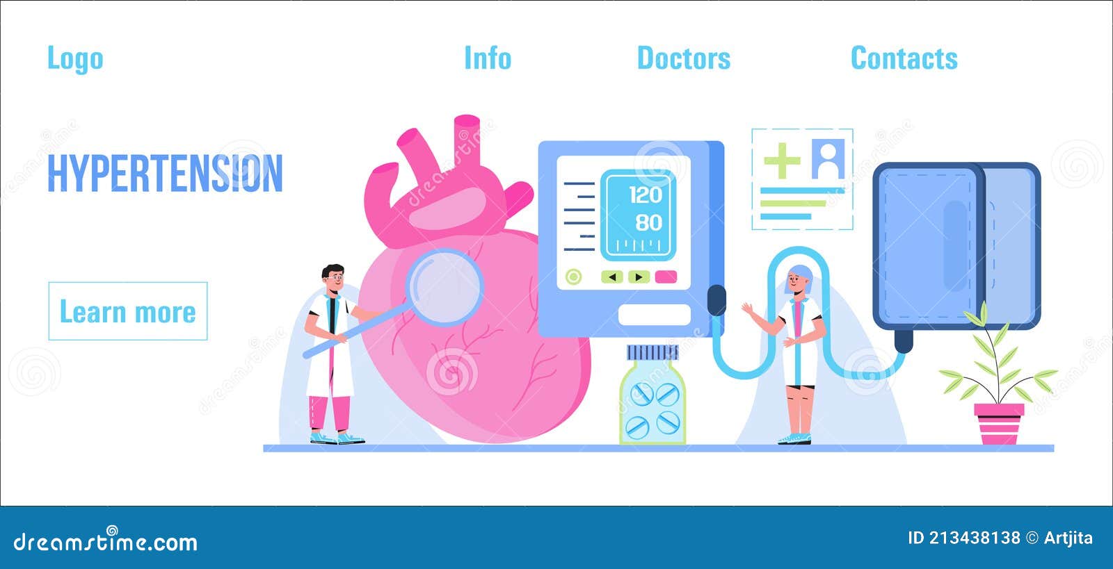 Hypotension Low Blood Pressure Cartoon Illustration Royalty Free Stock