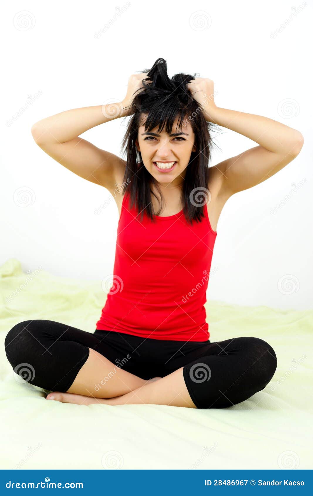 Hysteria Girl stock image. Image of anxiety, anxious 28486967