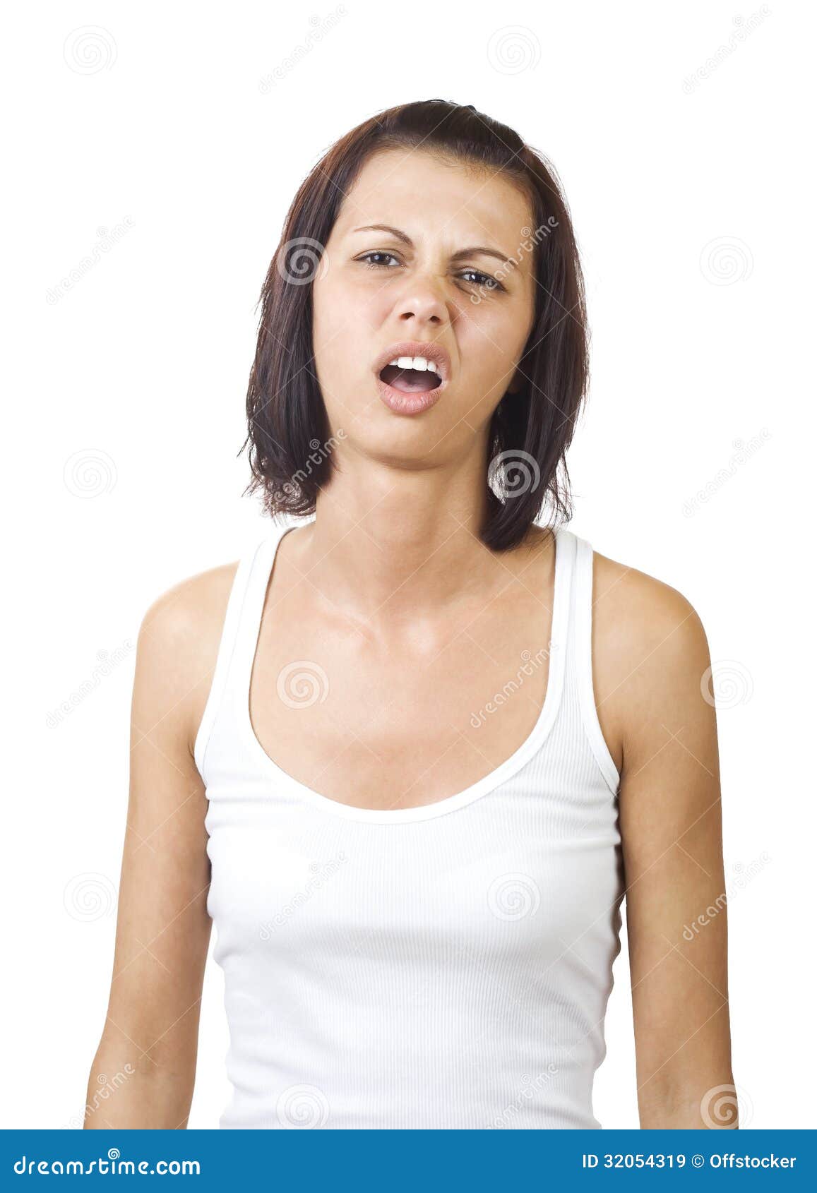 Hysterical woman stock image. Image of moaning, frowning 32054319