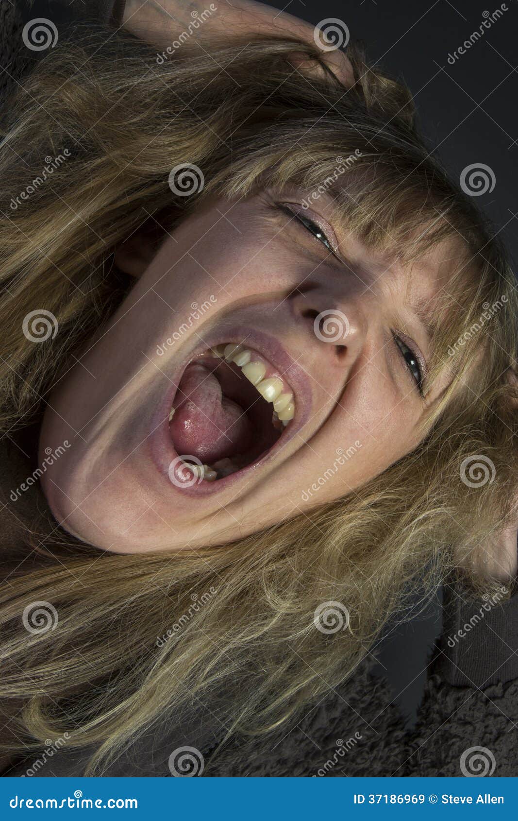 Hysterical Woman stock image. Image of horrified, screaming 37186969