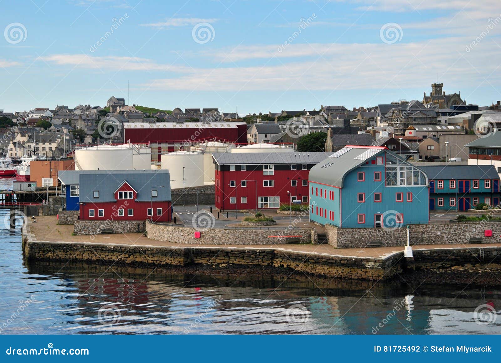 Häuser Von Lerwick, ShetlandInseln Stockfoto Bild von shetland
