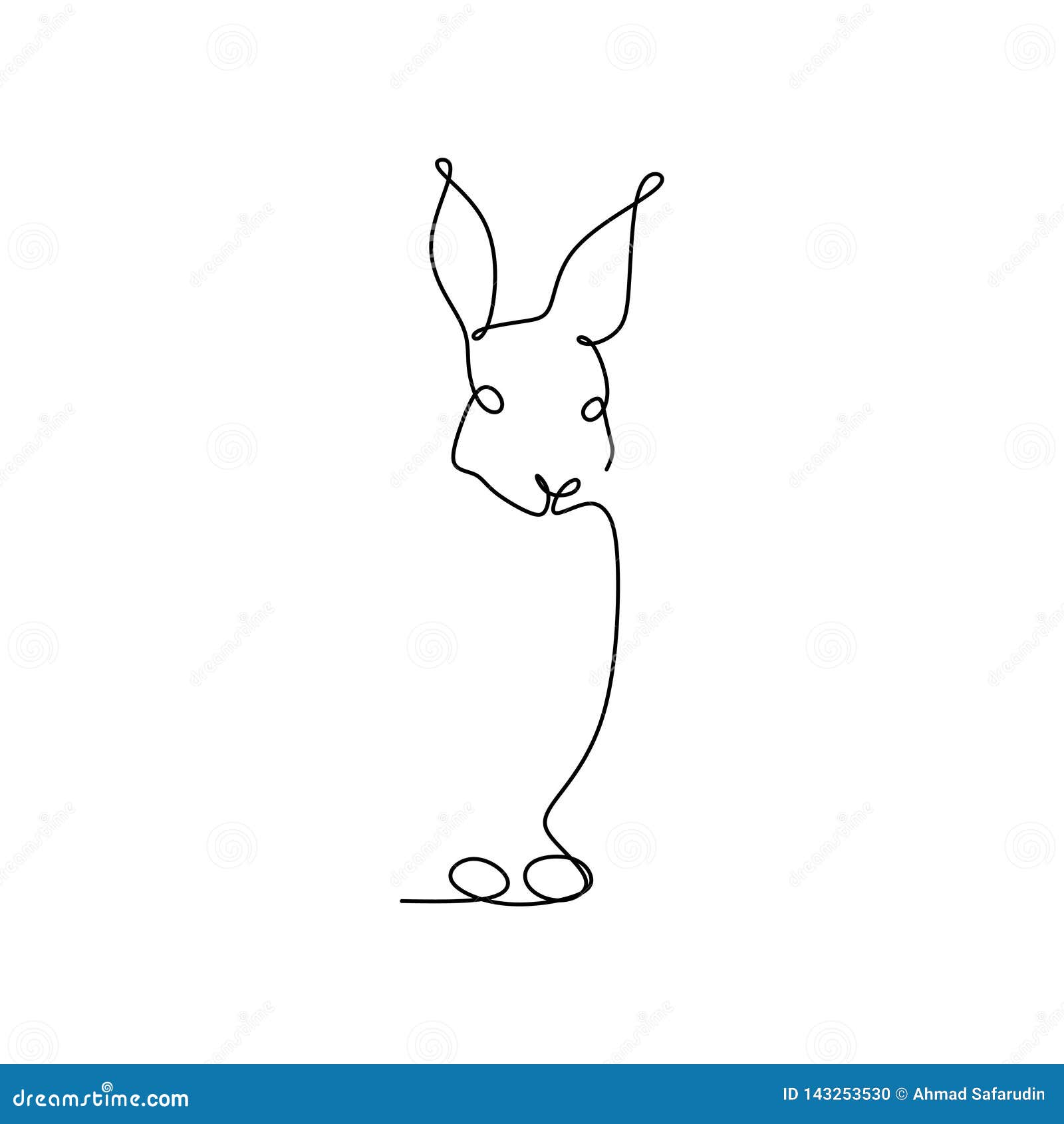 I Disegni A Tratteggio Tengono Sugli Animali Del Coniglio Linee Semplici Illustrazione Vettoriale Illustrazione Di Piano Lepri
