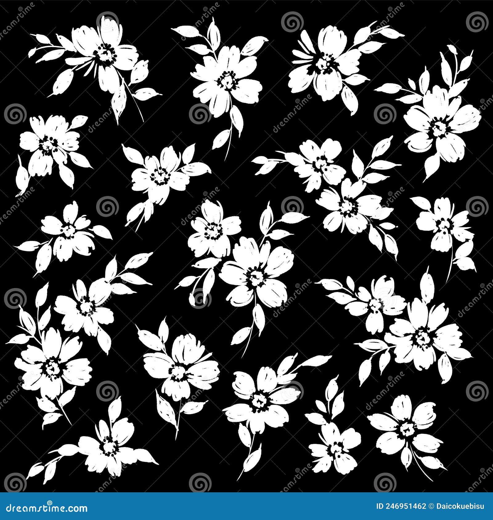 Abstract and Impressive Cute Flower Material, Stock Vector