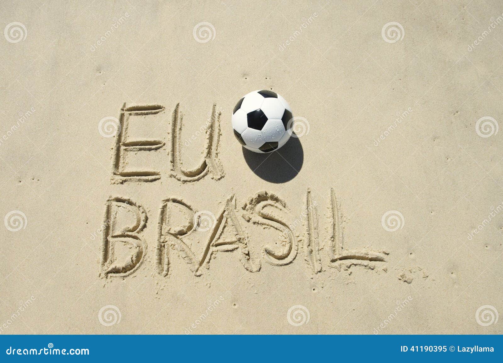 i football brazil sand message