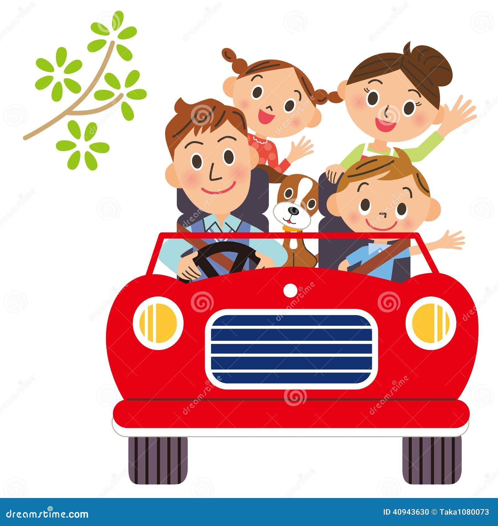 I Go for a Drive in Families Stock Vector - Illustration of baby, hand ...